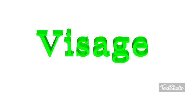 Visage Effet de texte