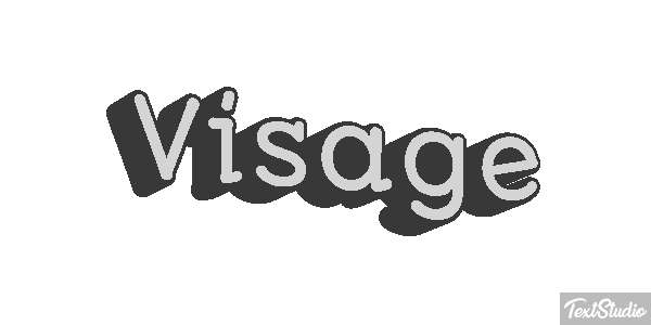 Visage Effet de texte