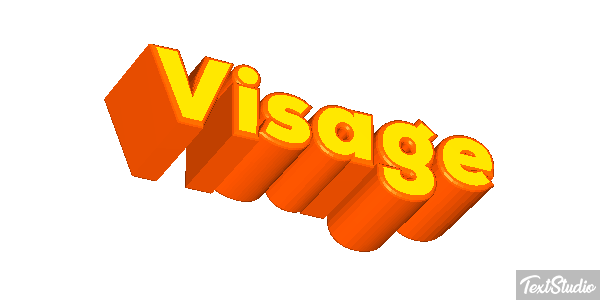 Visage Effet de texte