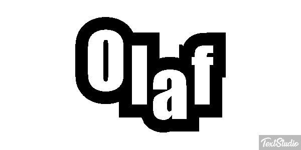 Olaf Text effect