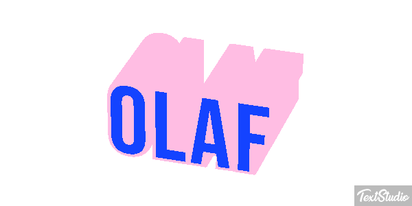 Olaf Text effect
