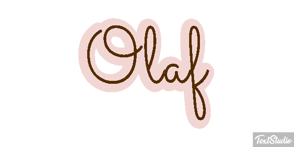 Olaf Text effect