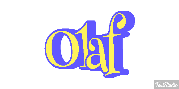Olaf Text effect