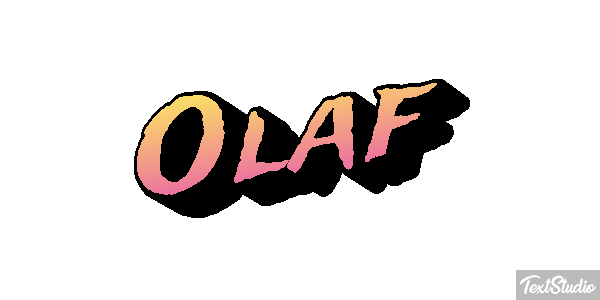 Olaf Text effect