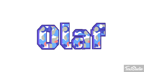 Olaf Text effect