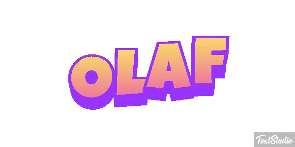 Olaf Text effect