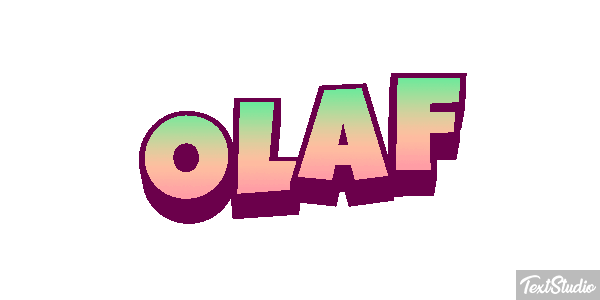 Olaf Text effect