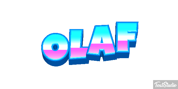 Olaf Text effect