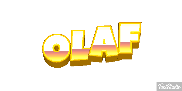 Olaf Text effect