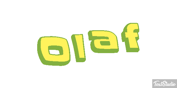 Olaf Text effect