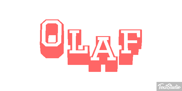 Olaf Text effect