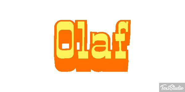 Olaf Text effect