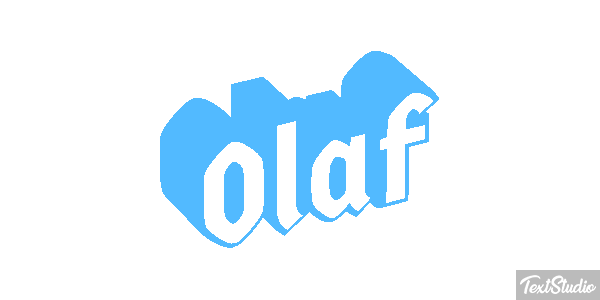 Olaf Text effect