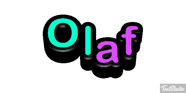 Olaf Text effect