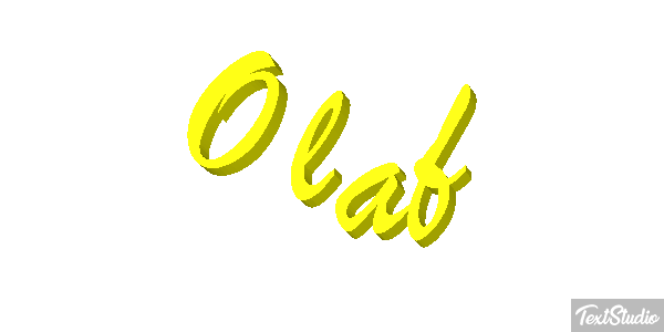 Olaf Text effect