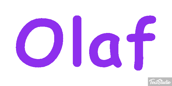 Olaf Text effect