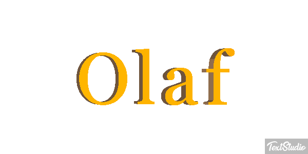 Olaf Text effect