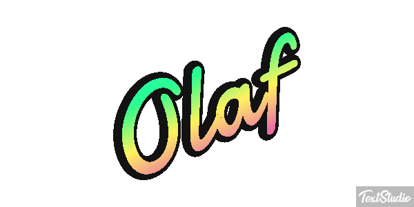 Olaf Text effect
