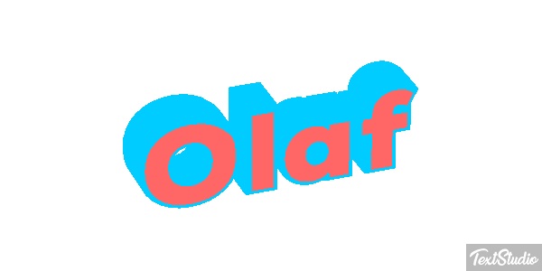 Olaf Text effect