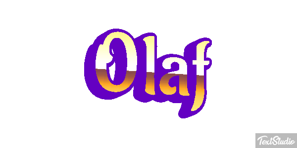 Olaf Text effect