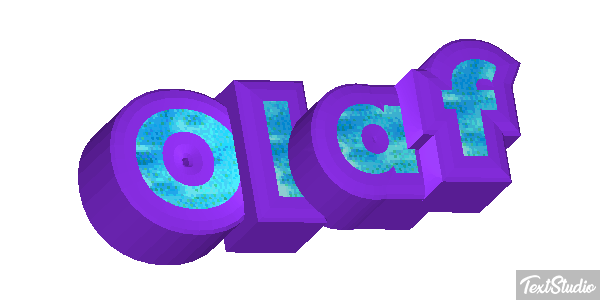 Olaf Text effect