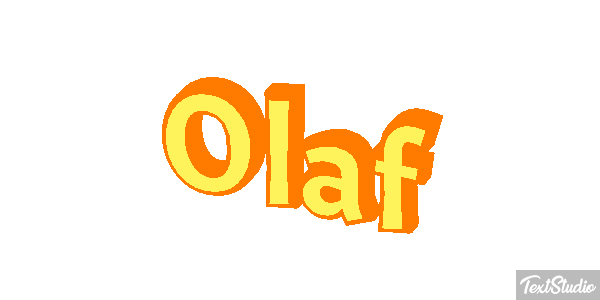 Olaf Text effect