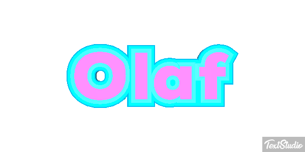 Olaf Text effect
