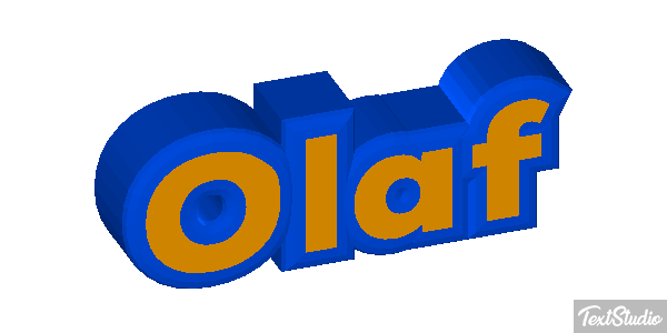 Olaf Text effect
