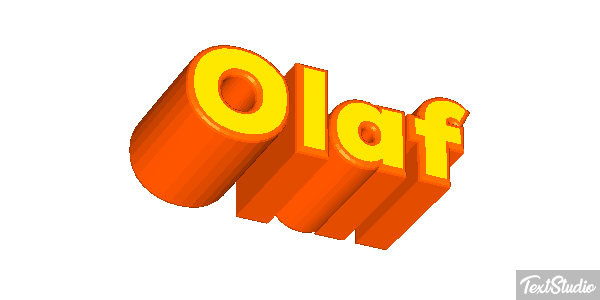 Olaf Text effect