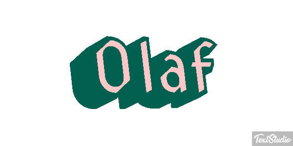 Olaf Text effect