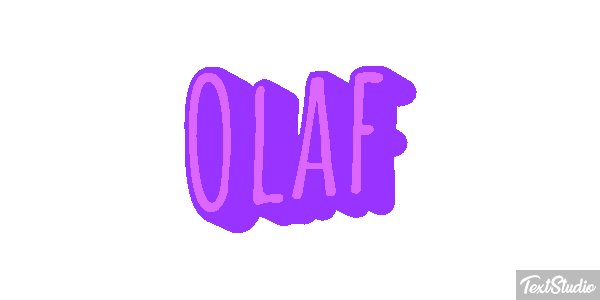 Olaf Text effect