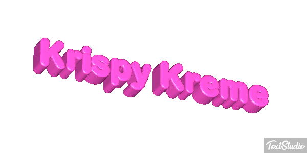 Krispy Kreme テキスト効果