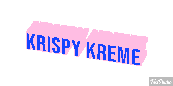 Krispy Kreme テキスト効果