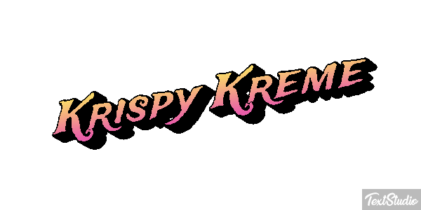 Krispy Kreme テキスト効果