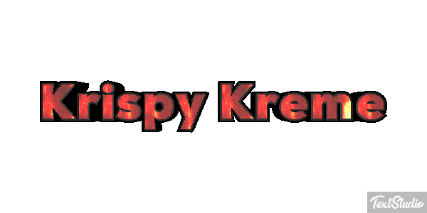 Krispy Kreme テキスト効果