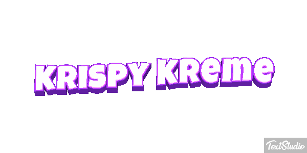 Krispy Kreme テキスト効果