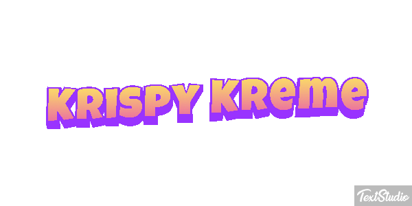 Krispy Kreme テキスト効果