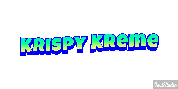 Krispy Kreme テキスト効果