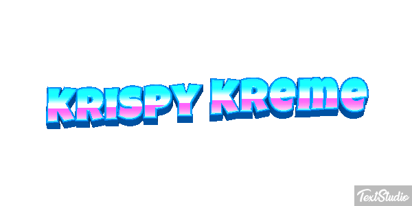 Krispy Kreme テキスト効果