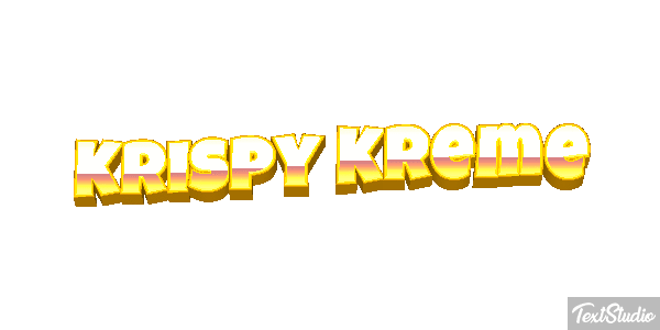 Krispy Kreme テキスト効果