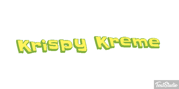 Krispy Kreme テキスト効果