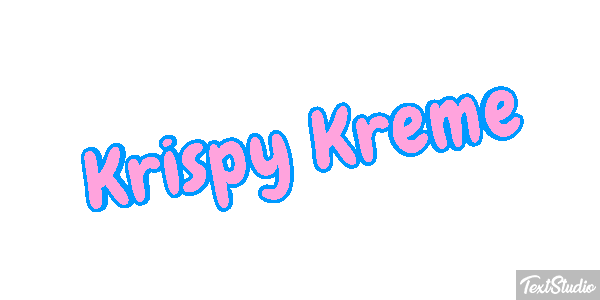 Krispy Kreme テキスト効果