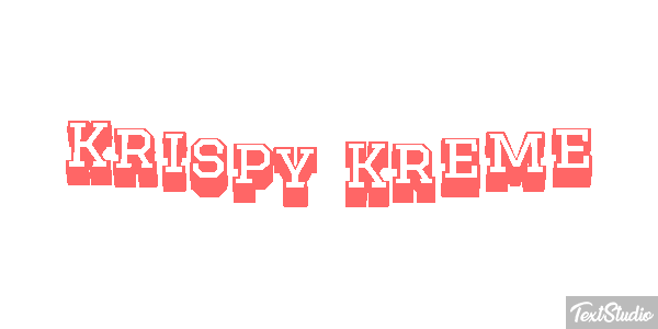 Krispy Kreme テキスト効果