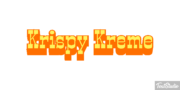 Krispy Kreme テキスト効果