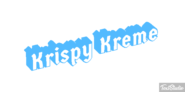 Krispy Kreme テキスト効果