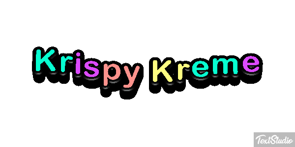 Krispy Kreme テキスト効果