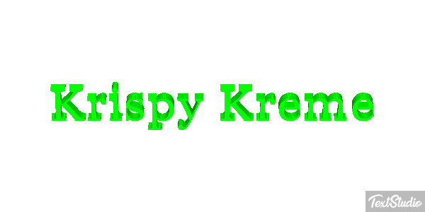 Krispy Kreme テキスト効果