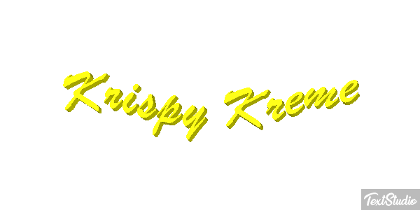 Krispy Kreme テキスト効果