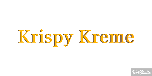 Krispy Kreme テキスト効果