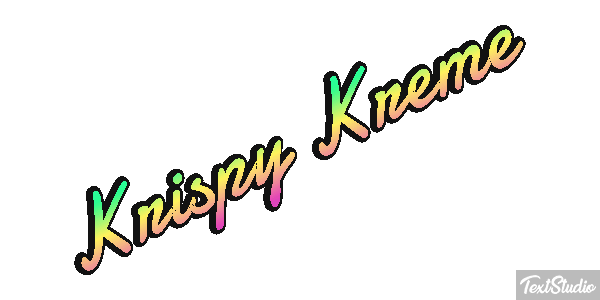 Krispy Kreme テキスト効果
